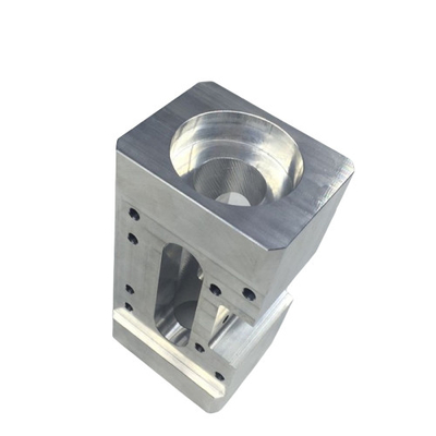 Bloque mecánico de aluminio Servicio de mecanizado CNC Fabricación de componentes metálicos