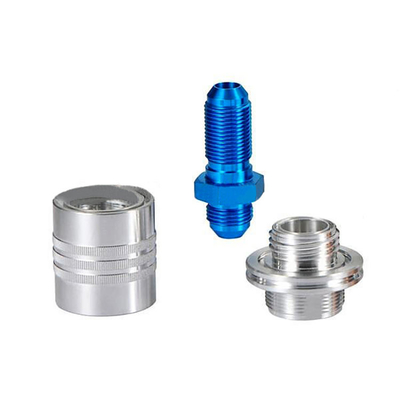El aluminio azul anodizado hizo metal de encargo que echaba en chorro la alta precisión de las piezas mecánicas
