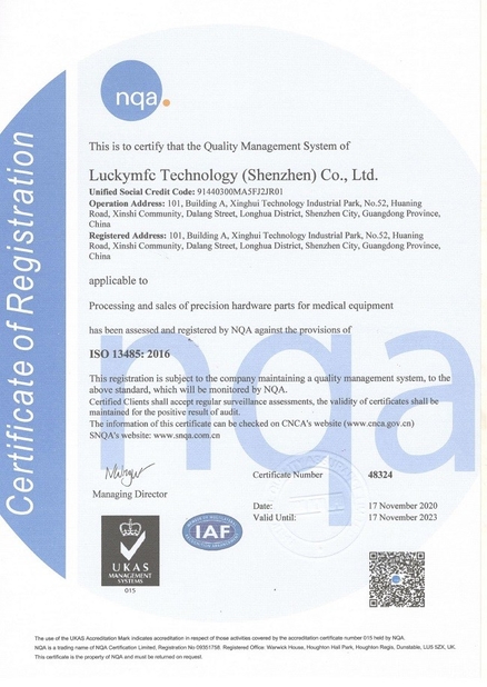 China Shenzhen Luckym Technology Co., Ltd. Certificaciones